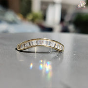 Handmade Baguette Cut Band | Luxury Moissanite Jewelry | Timeless Wedding Band