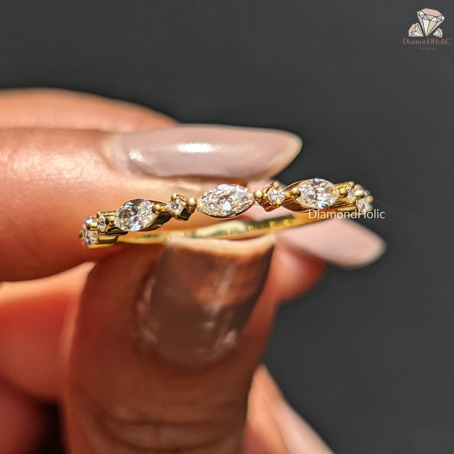 marquise cut diamond band | marquise diamond
