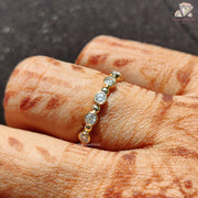 gift for her | gold stack ring | moissanite jewelry
