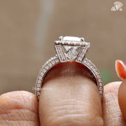 Classic Princess Cut Moissanite Ring
