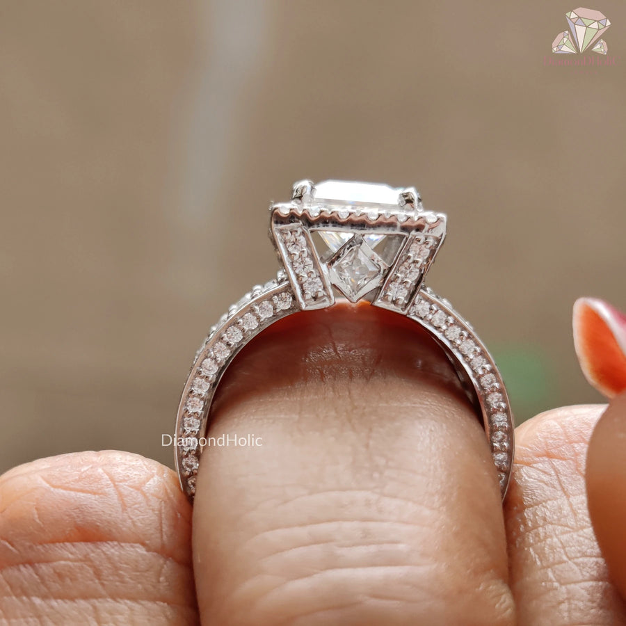 Classic Princess Cut Moissanite Ring
