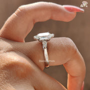 Hexagon Cut Diamond Ring