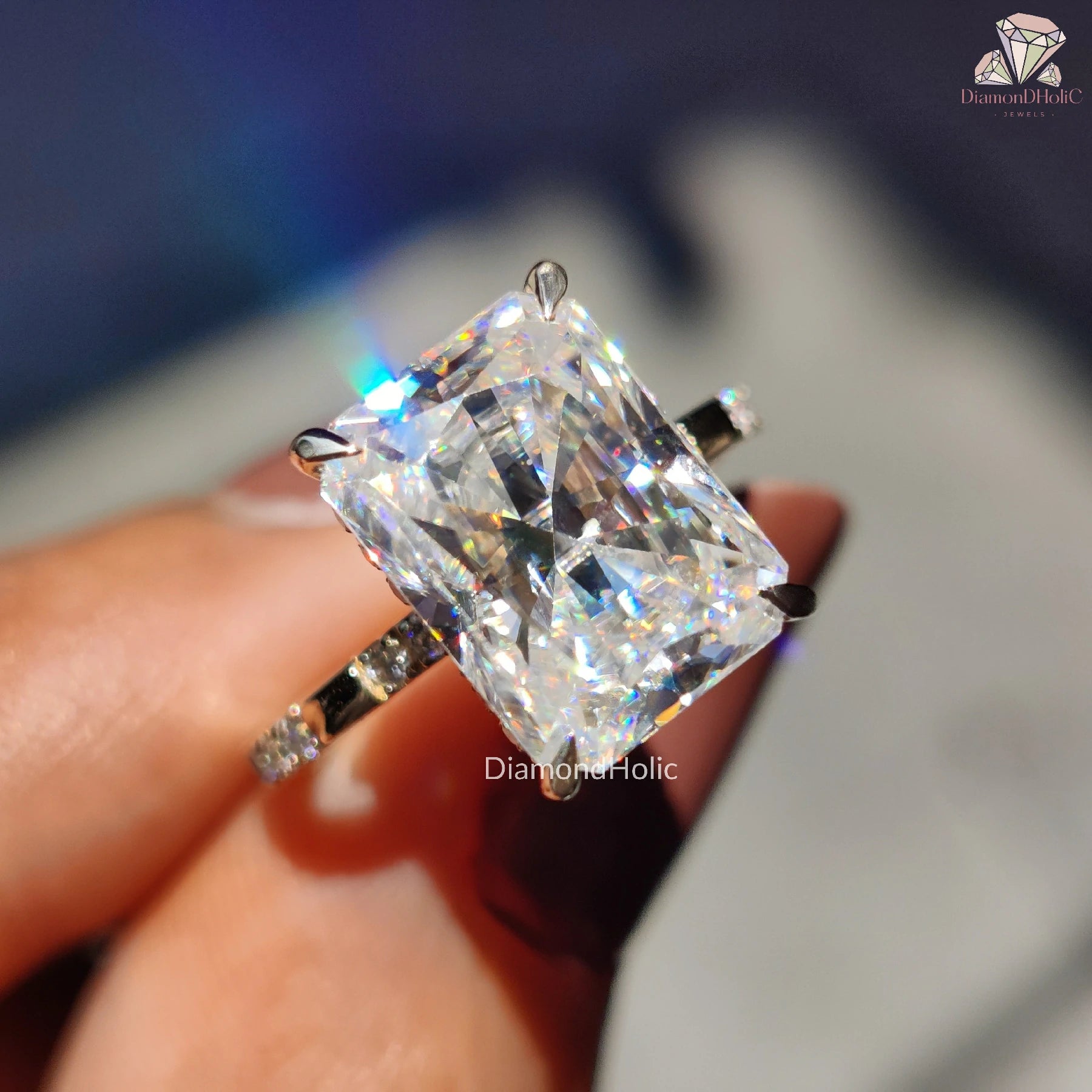 radiant diamond ring