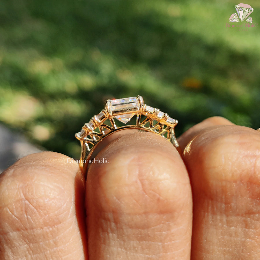 Stylish Vintage Ring | Moissanite Brilliance | Bridal Treasure

