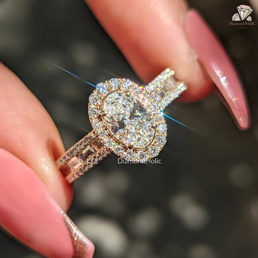 oval cut diamond ring | oval ring | oval diamond