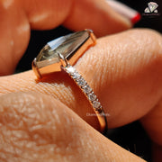 dainty pave band ring