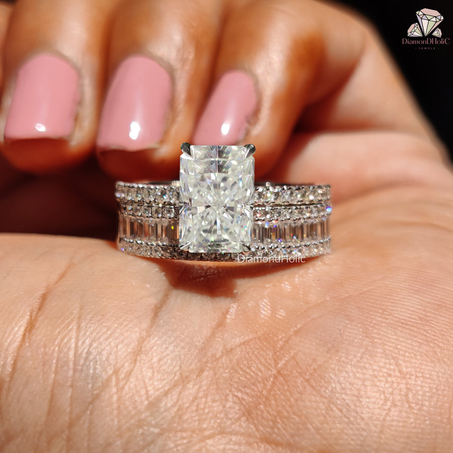 Hidden Halo Engagement Ring