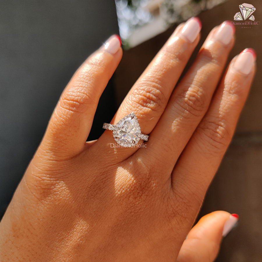 Pear Shaped Bridal Anniversary Ring