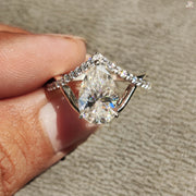 Pear Engagement Ring Gift | Beautiful Moissanite Ring | Love Band For Her

