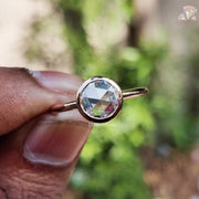 Bezel Set Moissanite Ring