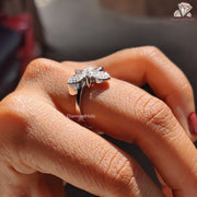 Cocktail Marquise and Round Cut  Ring