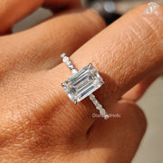Emerald Cut Solitaire Engagement Ring
