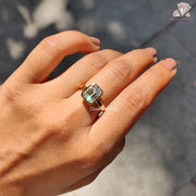 Emerald Cut Moissanite Ring