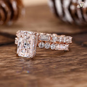 Hidden Halo Engagement Ring For Women