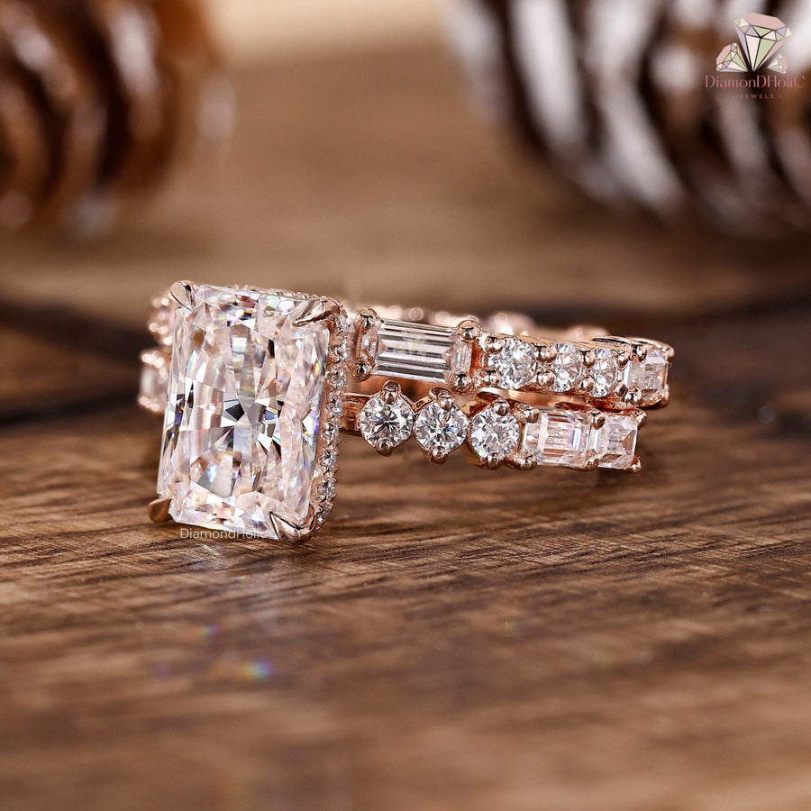 Hidden Halo Engagement Ring For Women