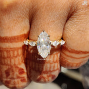 Marquise Cut Yellow Gold Engagement Rings