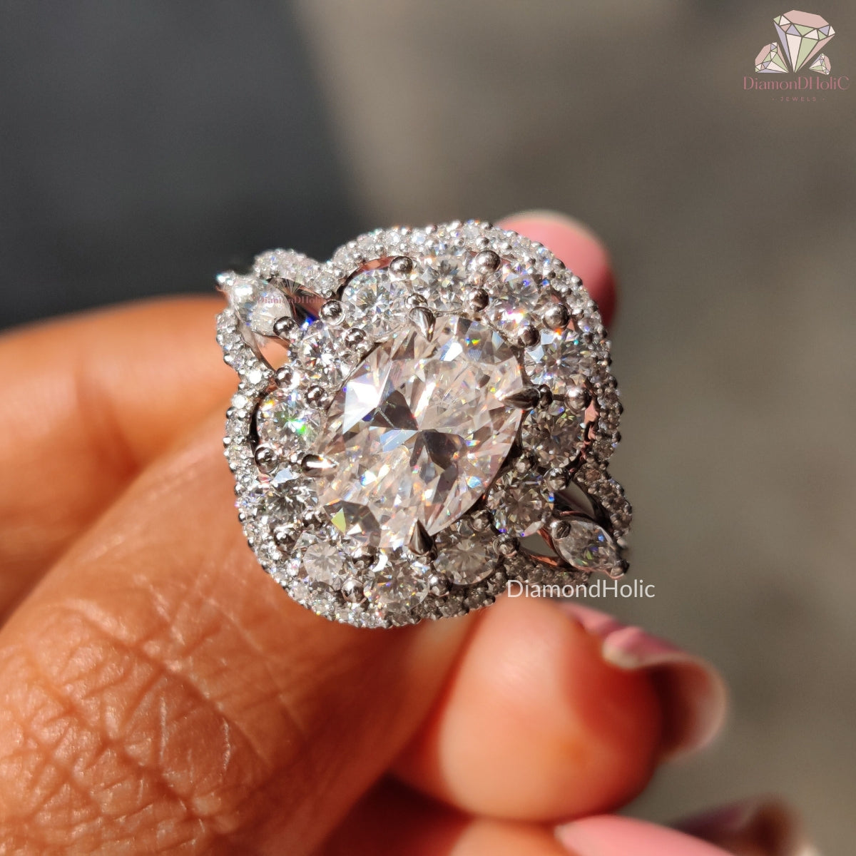 Moissanite Bridal Ring Set