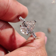 Pear Cut Moissanite Engagement Ring
