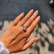 Oval Cut Moissanite Engagement Ring
