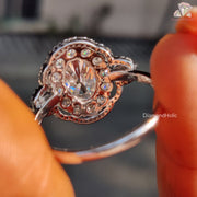 Oval Cut Moissanite Ring