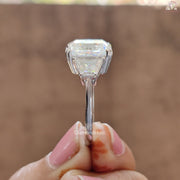 Radiant Cut Moissanite Three Stone Ring For Her