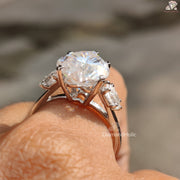 Moissanite Rose Gold Engagement Ring