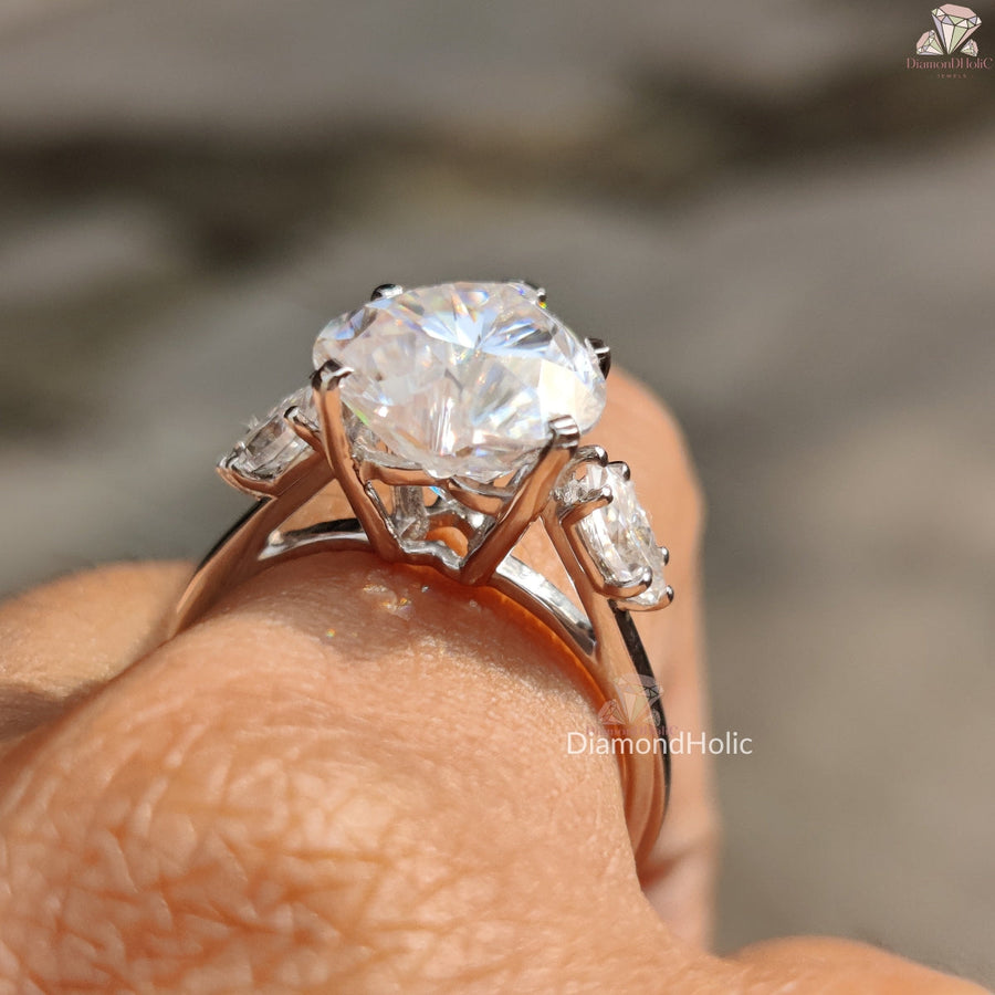 Moissanite Rose Gold Engagement Ring