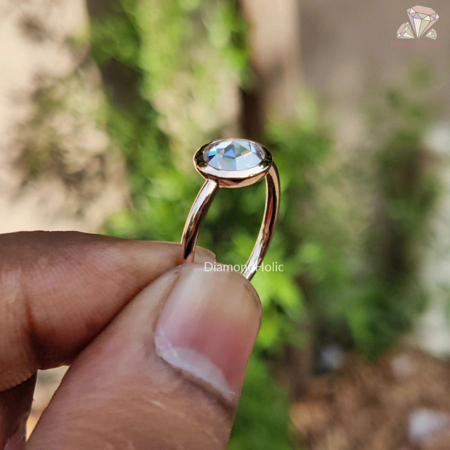 Round Cut Moissanite Solitaire Ring 