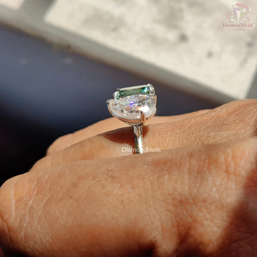 Toi Et Moi Moissanite Engagement Ring
