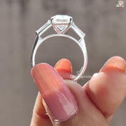 Radiant Cut White Gold Engagement Rings