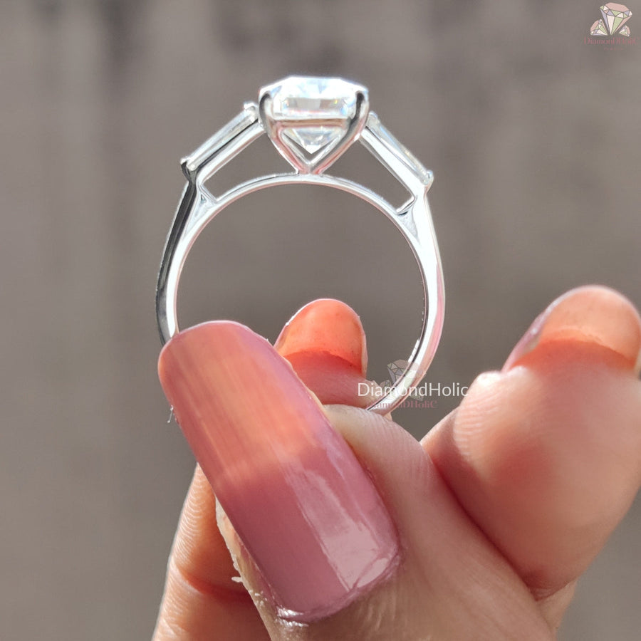 Radiant Cut White Gold Engagement Rings