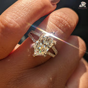 gold anniversary rings