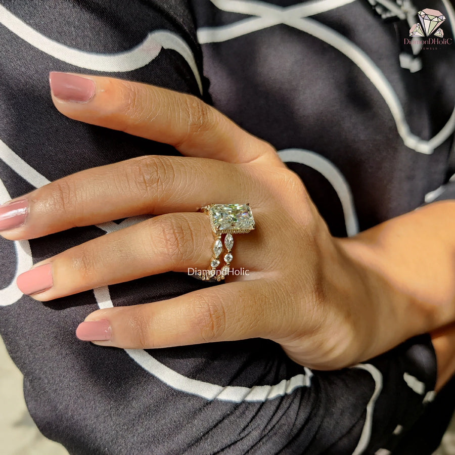 art deco engagement ring