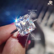 Asscher Cut Diamond Rings