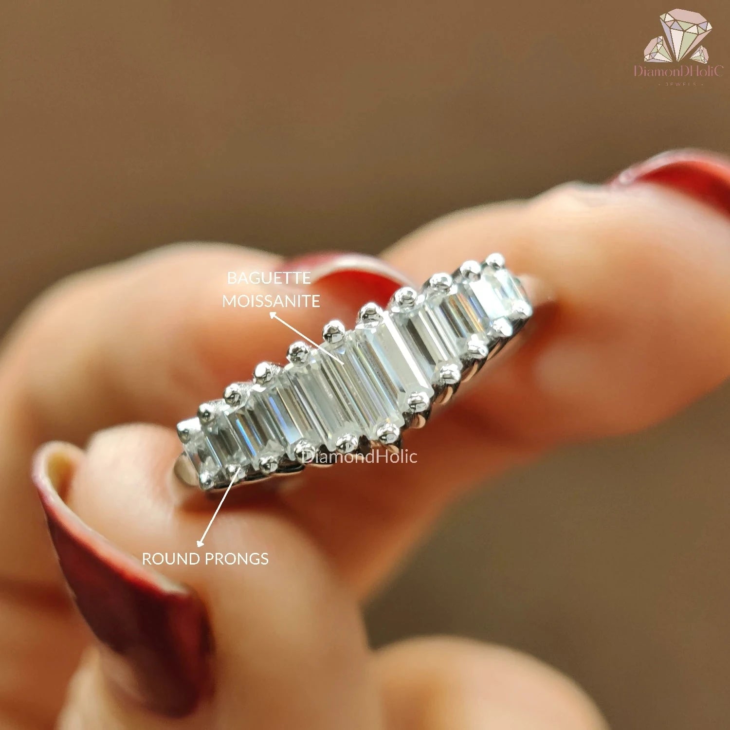 Baguette Cut Diamond Band