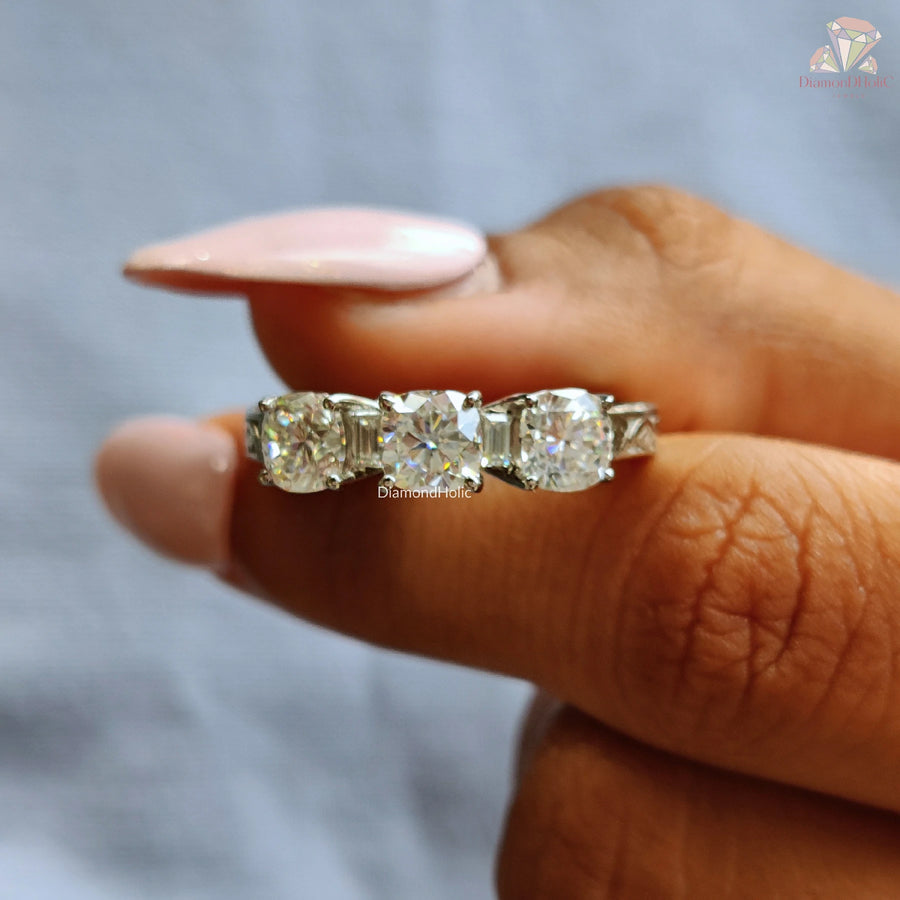 baguette diamond band