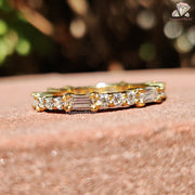 moissanite eternity band