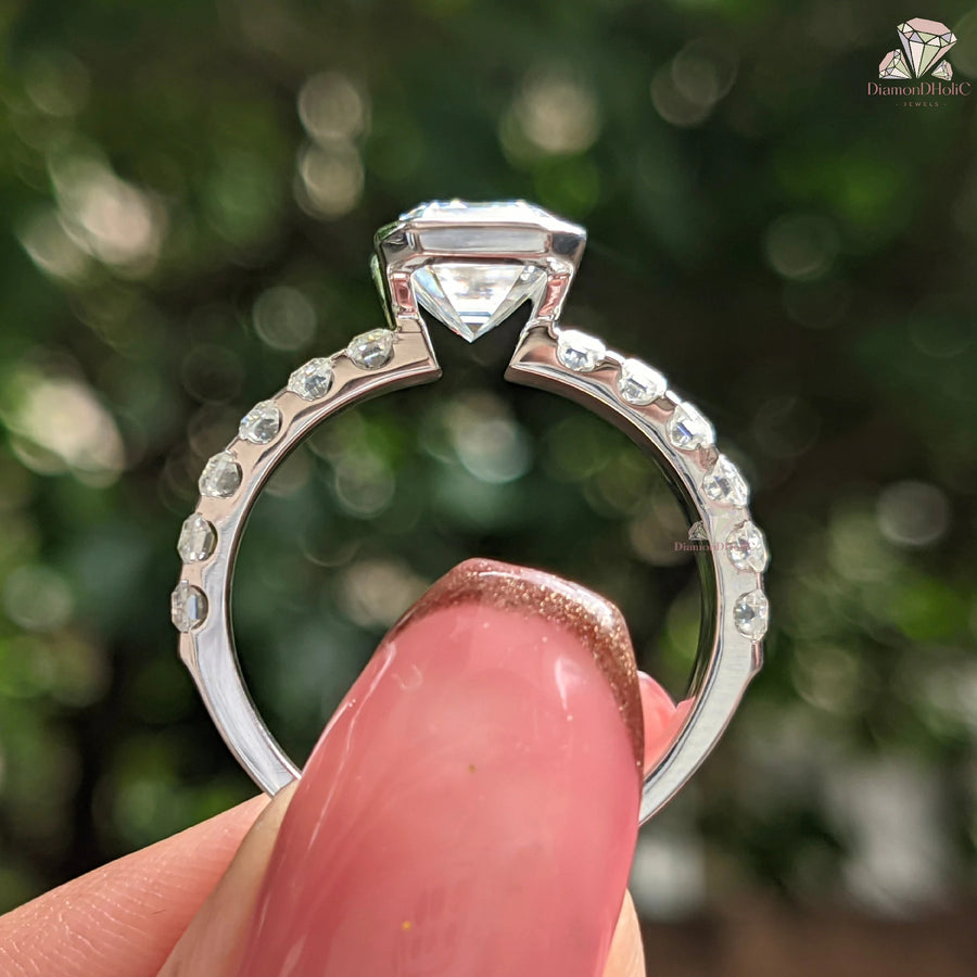 bar setting | bar set diamond ring