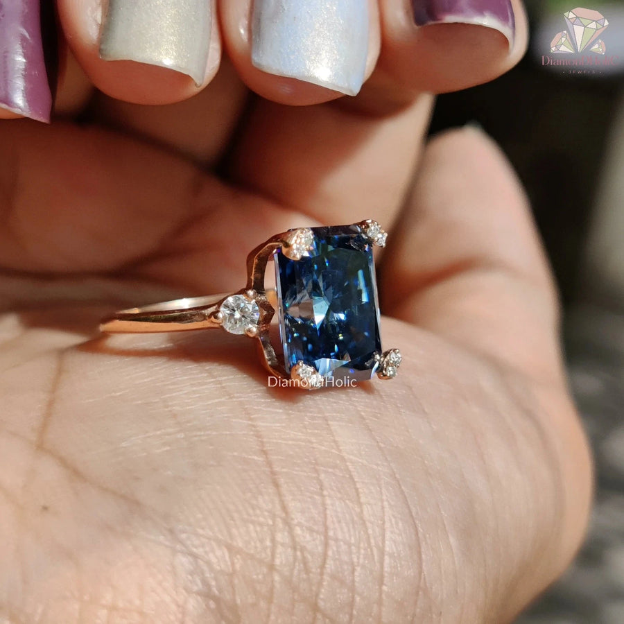 Blue Stone Ring | Blue Radiant Ring