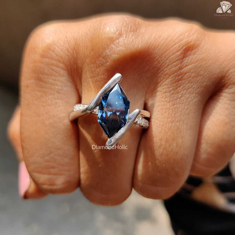 blue gemstone engagement rings