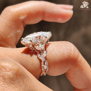 moissanite bridal ring