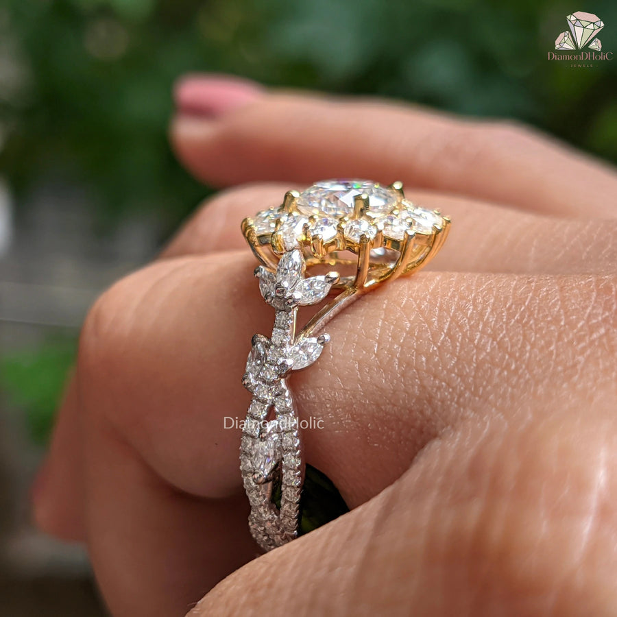 round brilliant cut diamond ring