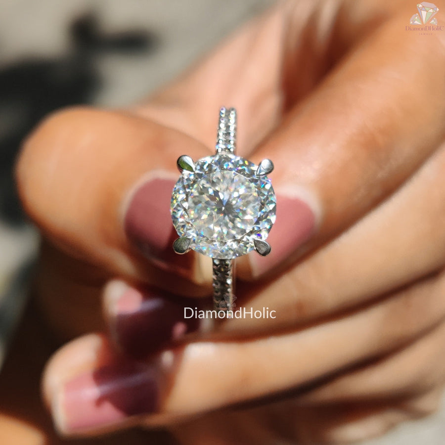 brilliant cut round diamond rings