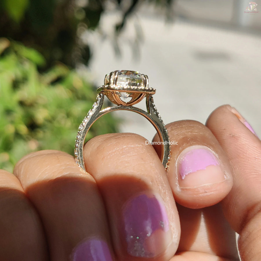 Moissanite Love | Halo Set | Gift Her

