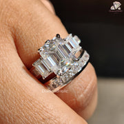 channel setting ring | princess diamond eternity ring