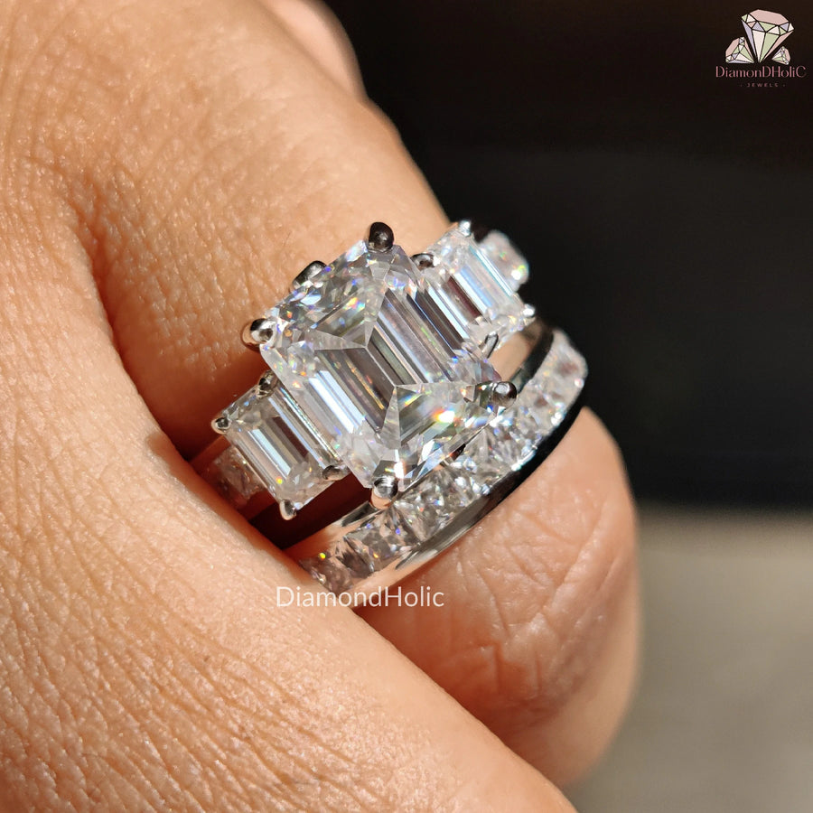 channel setting ring | princess diamond eternity ring