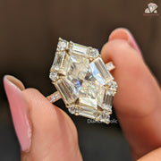 classic halo engagement ring