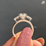 cluster ring | cluster side stone ring | cluster diamond ring 