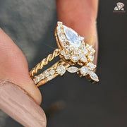 curved wedding band