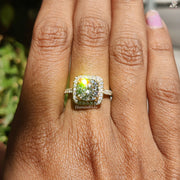 Cushion Sparkle | Halo Style | Pave Band

